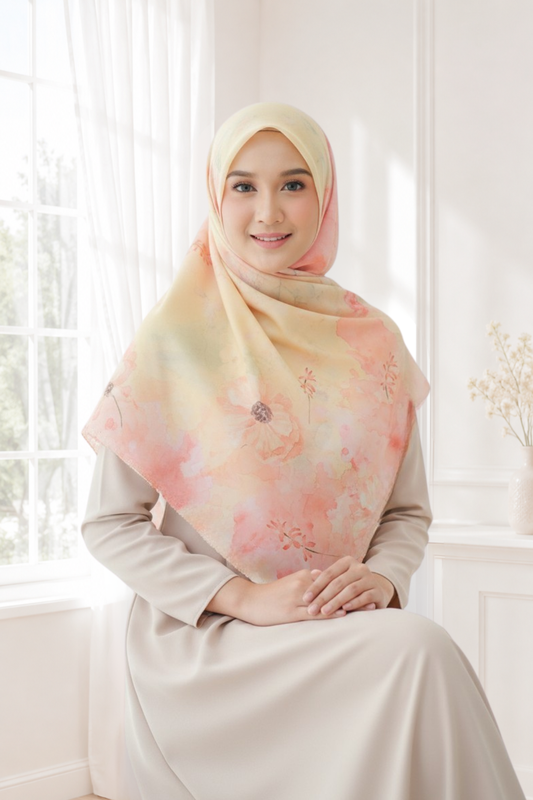 [Buy3 Get1 Free] Lynn Scarf - Butter Yellow
