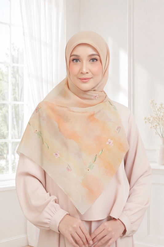 [Buy3 Get1 Free] Lynn Scarf - Cream