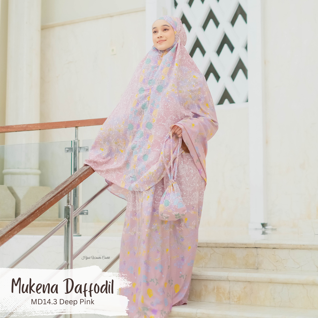 Mukena Daffodil - MD14.3 Deep Pink