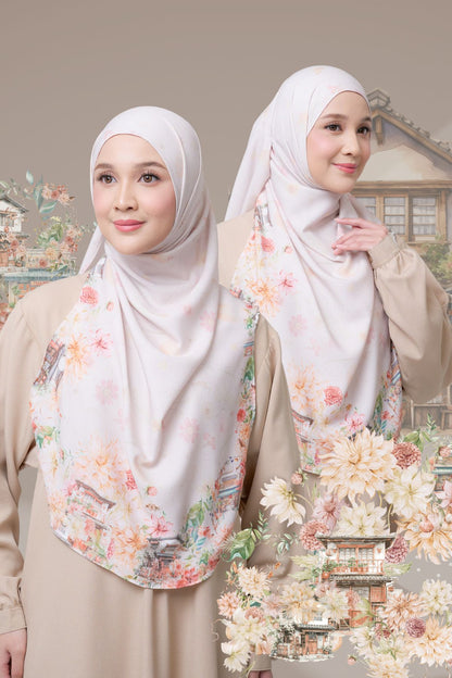 [ BUY 3 GET 1 FREE HIJAB ] Malaya Ohayo - MO55.2 Yuki White