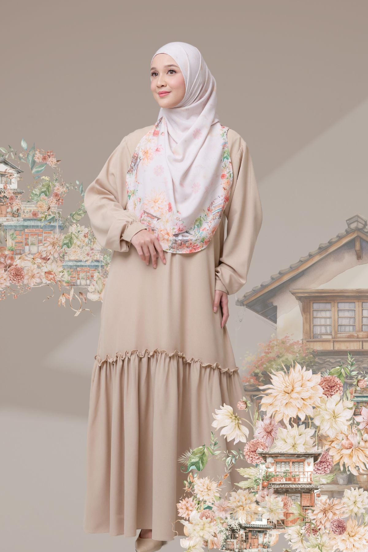 [ BUY 3 GET 1 FREE HIJAB ] Malaya Ohayo - MO55.2 Yuki White