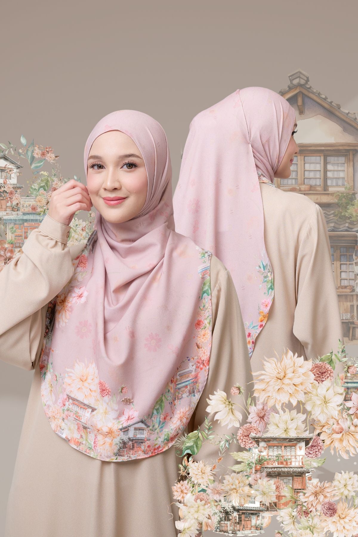 [ BUY 3 GET 1 FREE HIJAB ] Malaya Ohayo - MO55.4 Amai Ivory