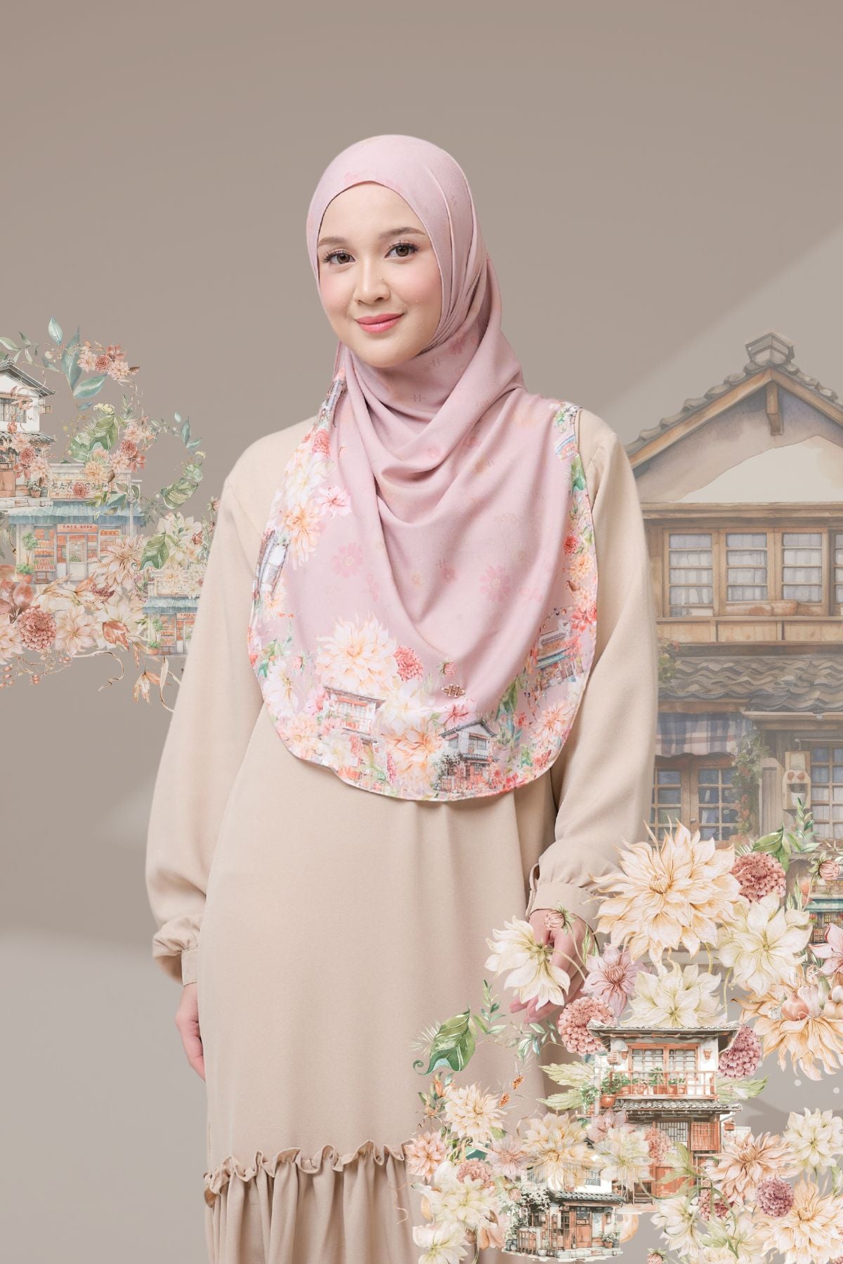 [ BUY 3 GET 1 FREE HIJAB ] Malaya Ohayo - MO55.4 Amai Ivory