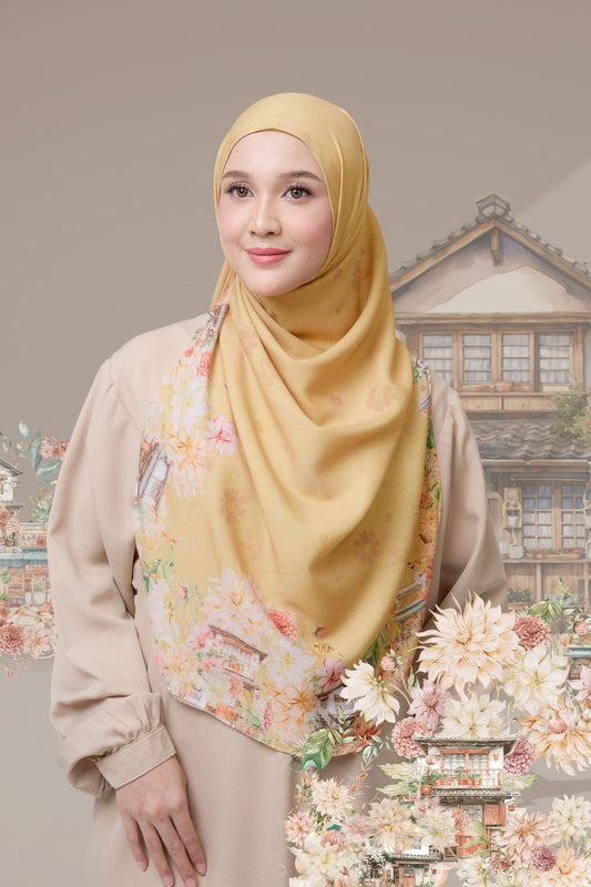 [ BUY 3 GET 1 FREE HIJAB ] Malaya Ohayo - MO55.6 Himawari
