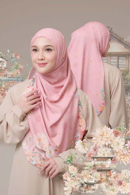 [ BUY 3 GET 1 FREE HIJAB ] Malaya Ohayo - MO55.7 Izumi Pink
