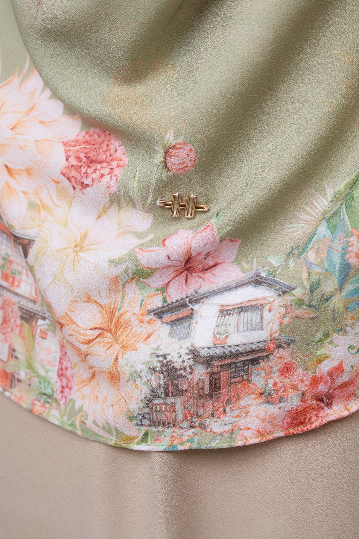 [ BUY 3 GET 1 FREE HIJAB ] Malaya Ohayo - MO55.9 Yasai Green