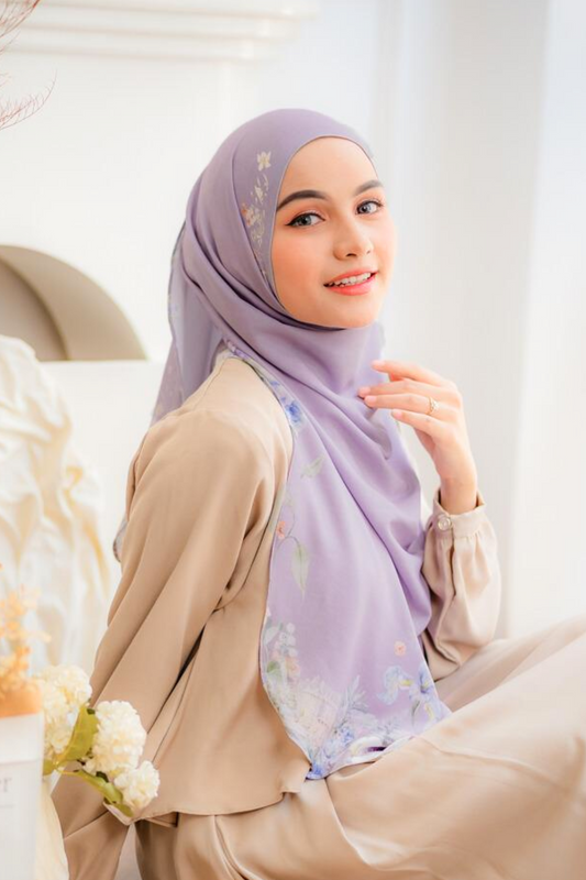 [ BUY 3 GET 1 FREE HIJAB ] Instan Malaya Purity - MP10.12 Lilac