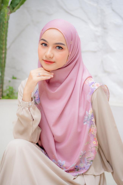 [ BUY 3 GET 1 FREE HIJAB ] Instan Malaya Purity - MP10.15 Pink