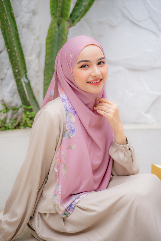 [ BUY 3 GET 1 FREE HIJAB ] Instan Malaya Purity - MP10.15 Pink