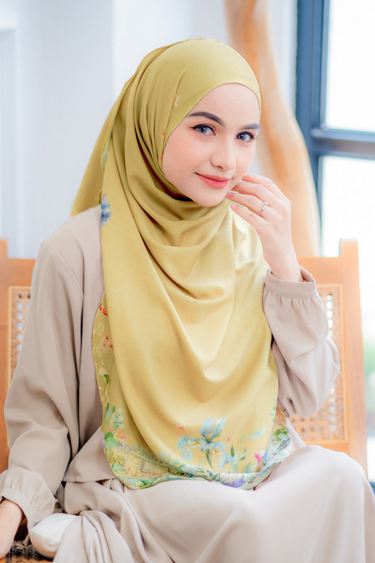 [ BUY 3 GET 1 FREE HIJAB ] Instan Malaya Purity - MP10.16 Sandy Yellow