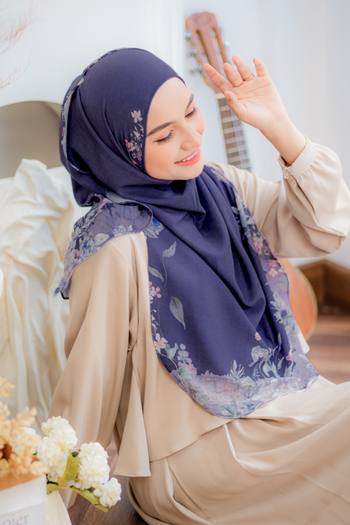 [ BUY 3 GET 1 FREE HIJAB ] Instan Malaya Purity - MP10.2 Navy