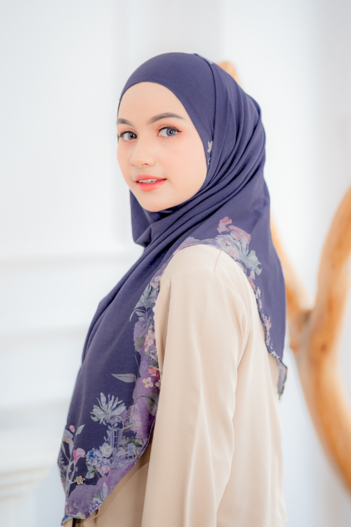 [ BUY 3 GET 1 FREE HIJAB ] Instan Malaya Purity - MP10.2 Navy
