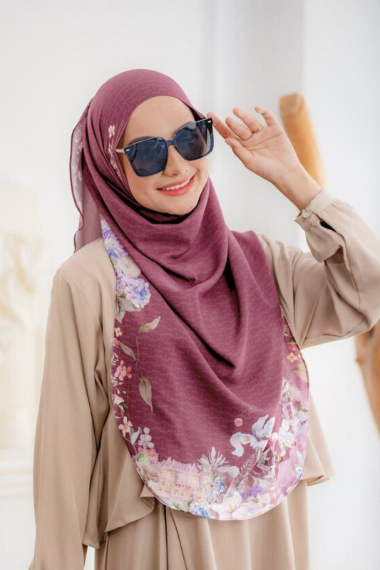 [ BUY 3 GET 1 FREE HIJAB ] Instan Malaya Purity - MP10.3 Maroon