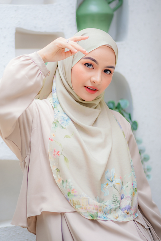 [ BUY 3 GET 1 FREE HIJAB ] Instan Malaya Purity - MP10.5 Almond