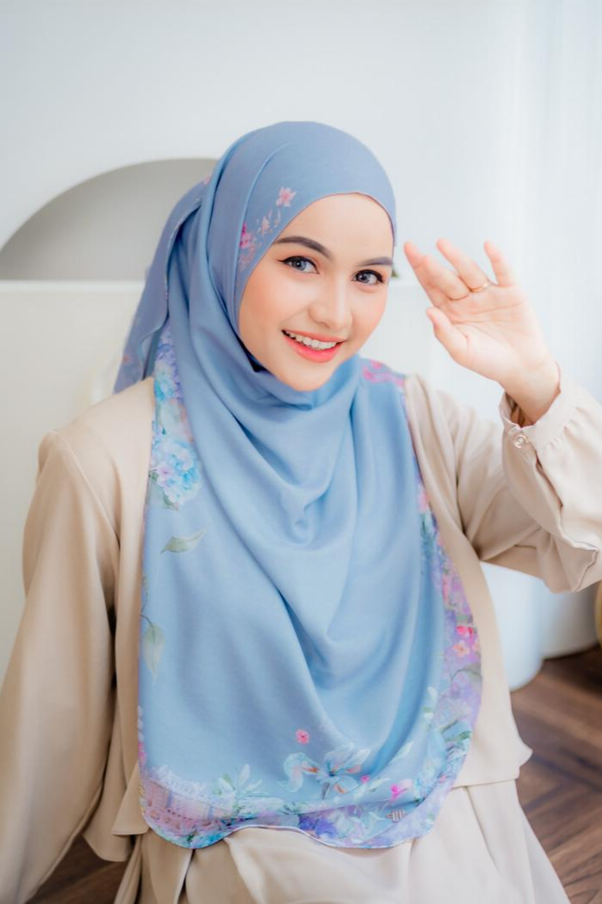 [ BUY 3 GET 1 FREE HIJAB ] Instan Malaya Purity - MP10.7 Blue