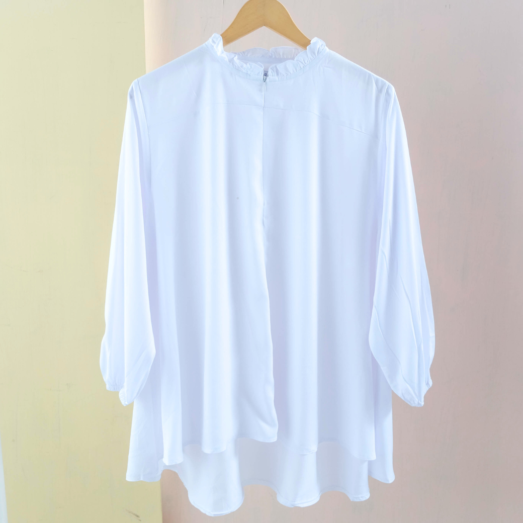 Emi - Shirt Blouse Cotton Premium - White - MU19.2