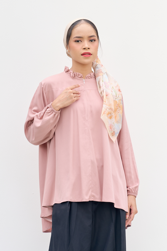 Emi - Shirt Blouse Cotton Premium - Pink - MU19.3