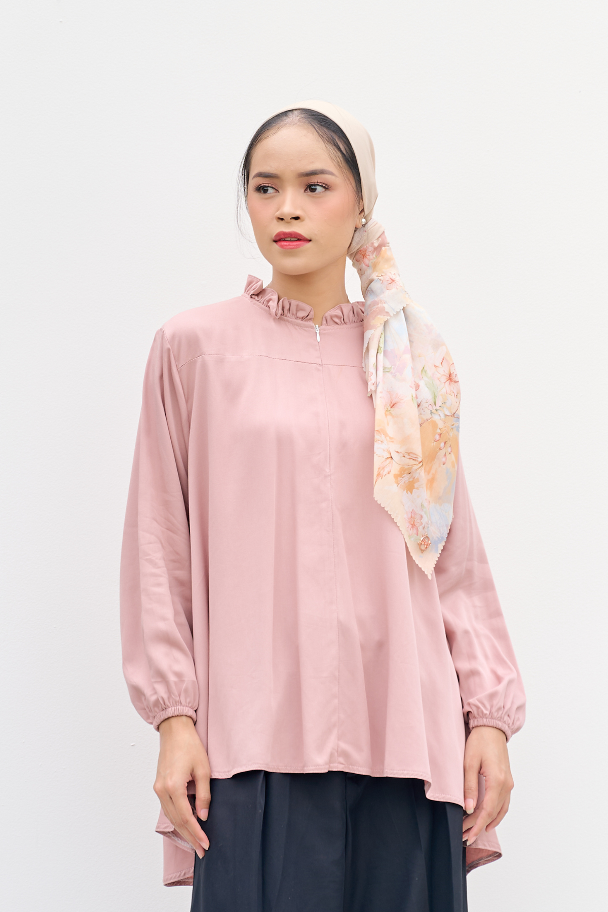Emi - Shirt Blouse Cotton Premium - Pink - MU19.3