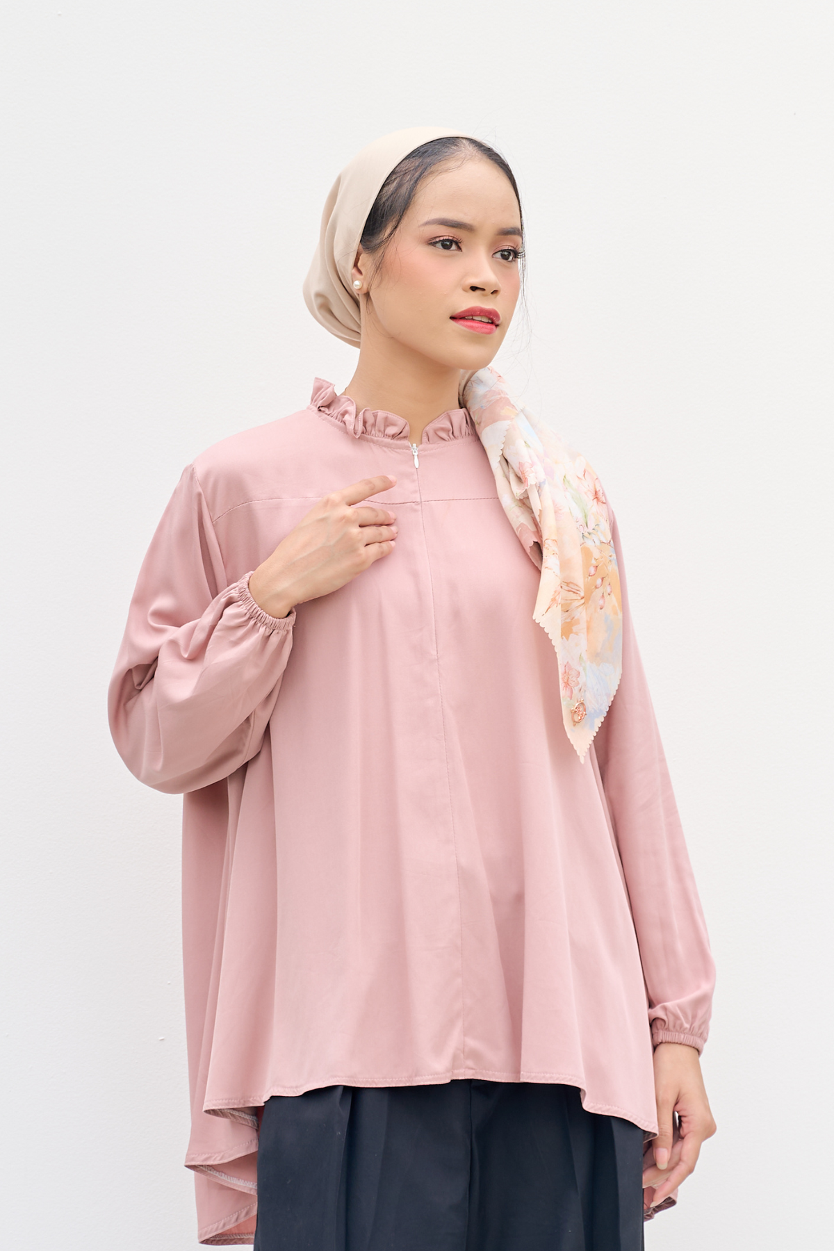 Emi - Shirt Blouse Cotton Premium - Pink - MU19.3