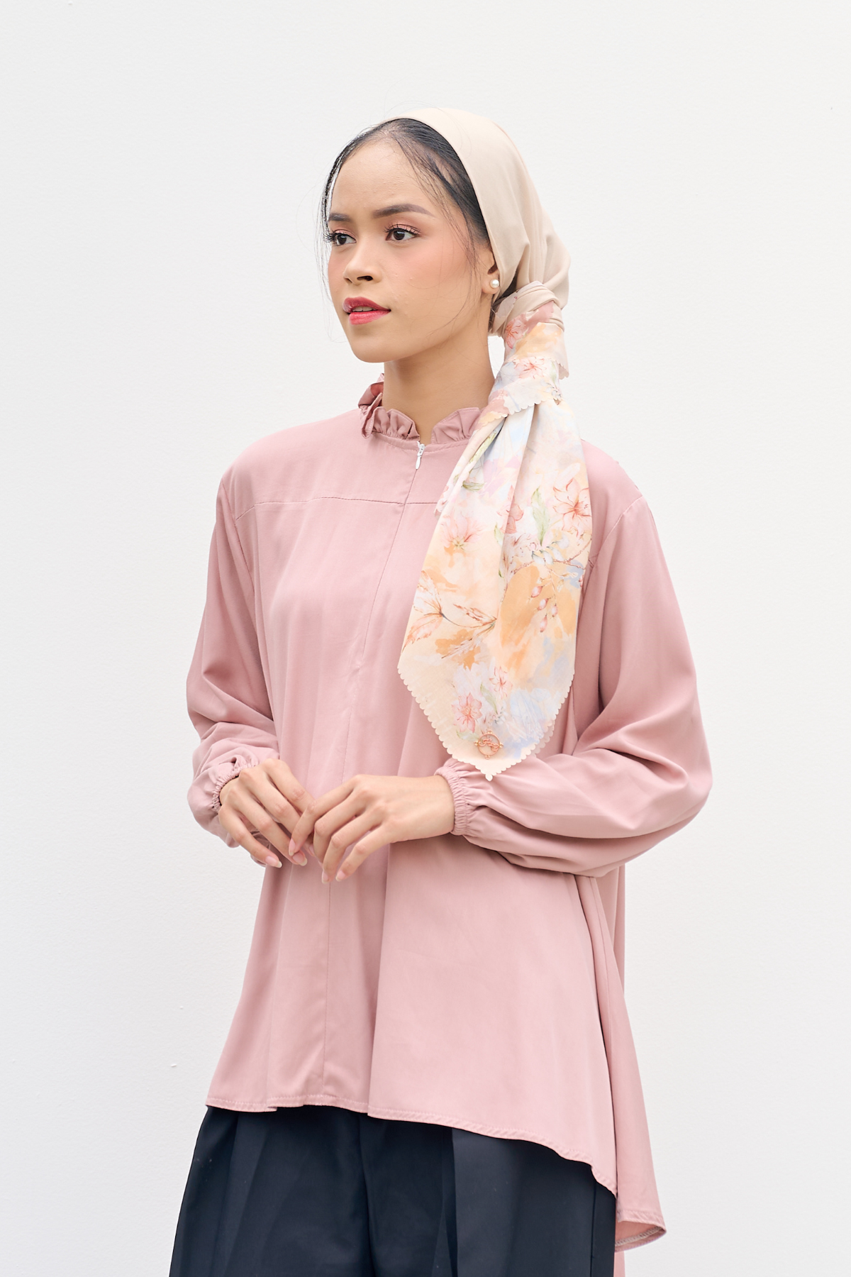 Emi - Shirt Blouse Cotton Premium - Pink - MU19.3