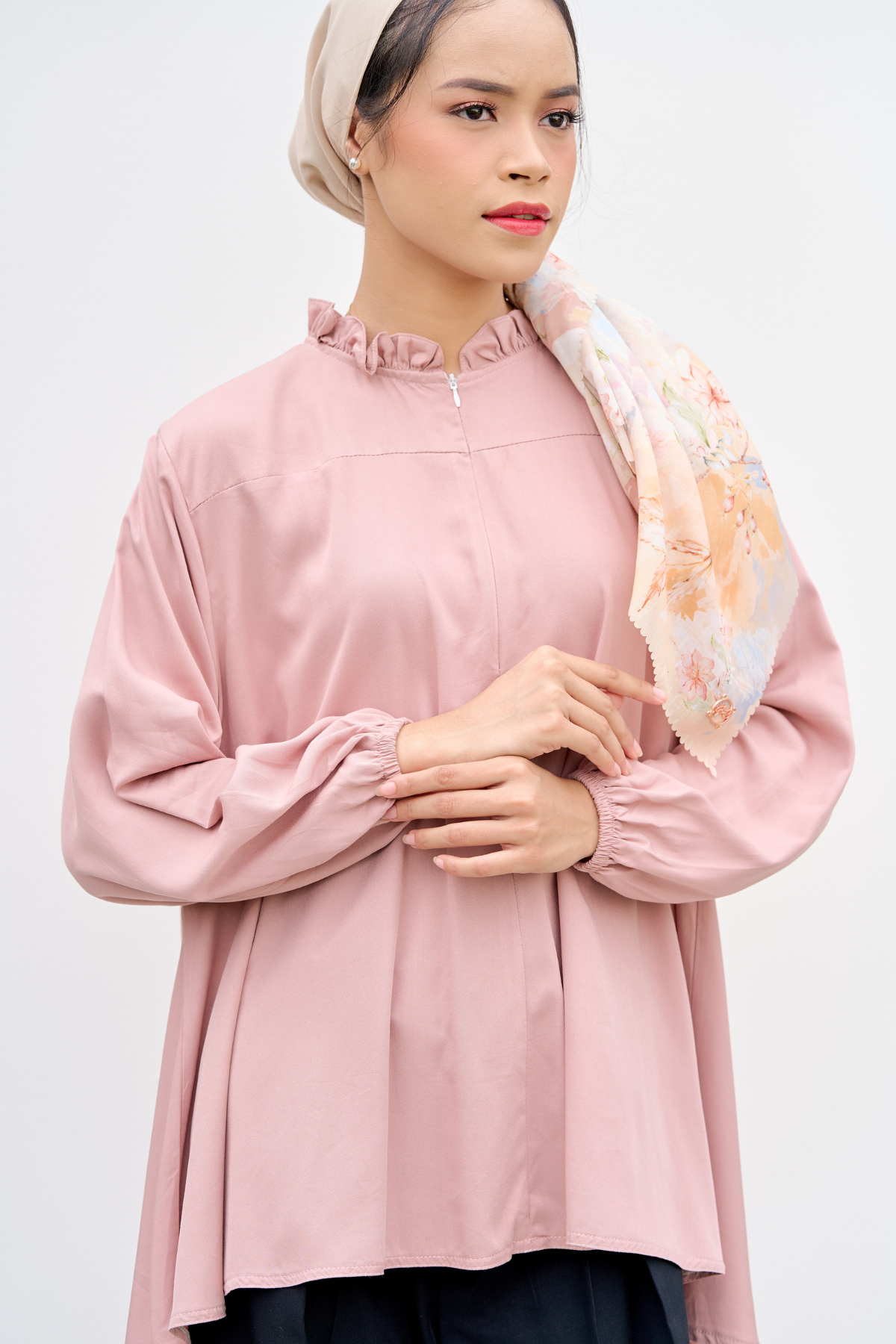 Emi - Shirt Blouse Cotton Premium - Pink - MU19.3