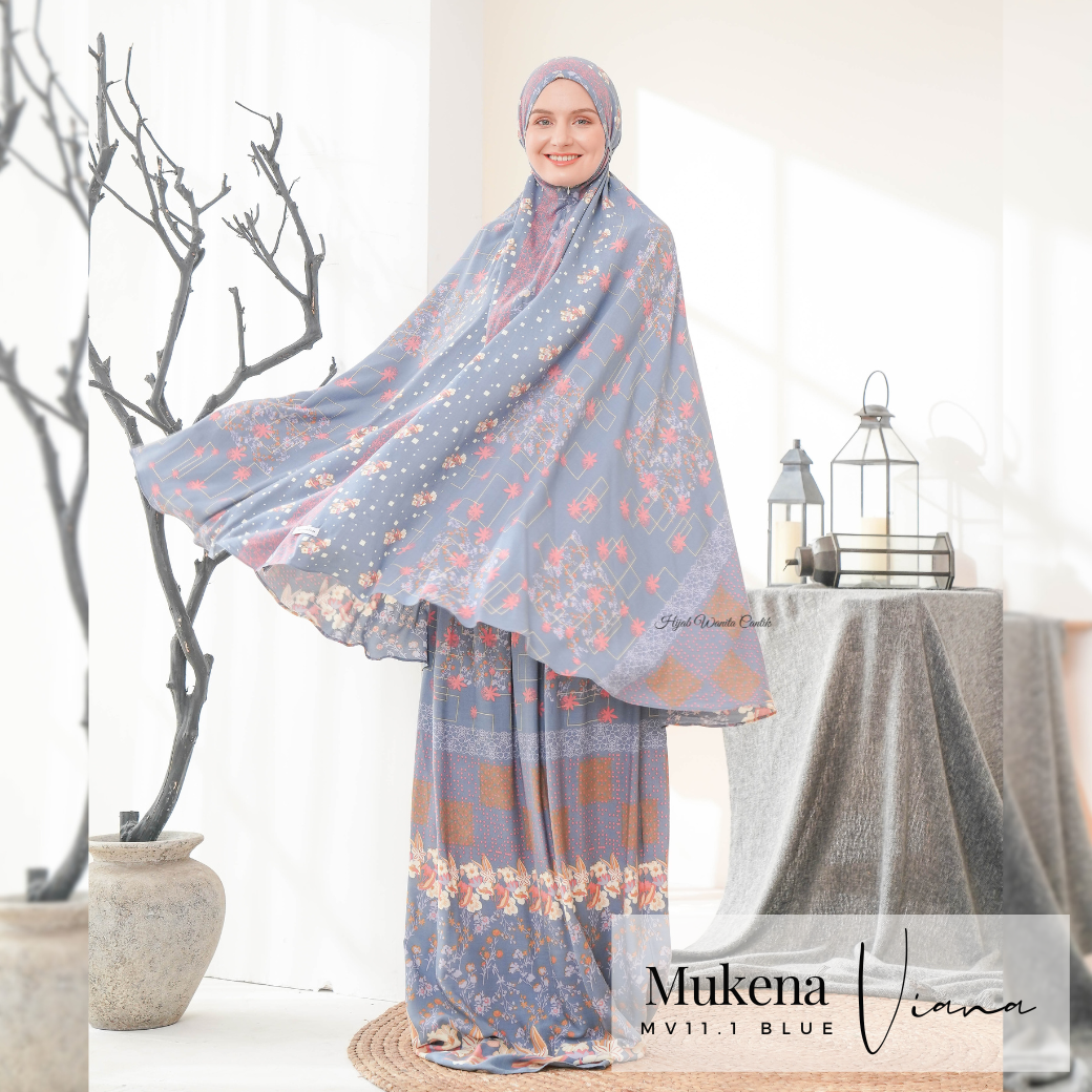 Mukena Viana Prayer Set - MV11.1 Blue