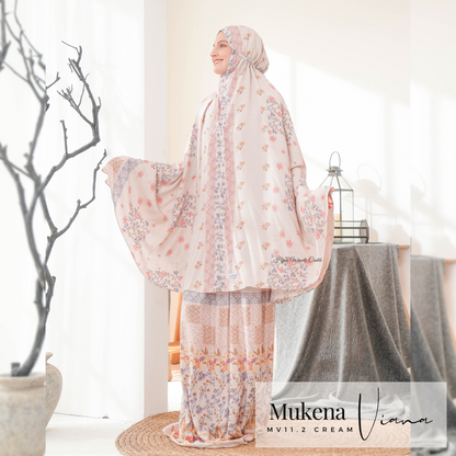 Mukena Viana Prayer Set - MV11.2 Cream