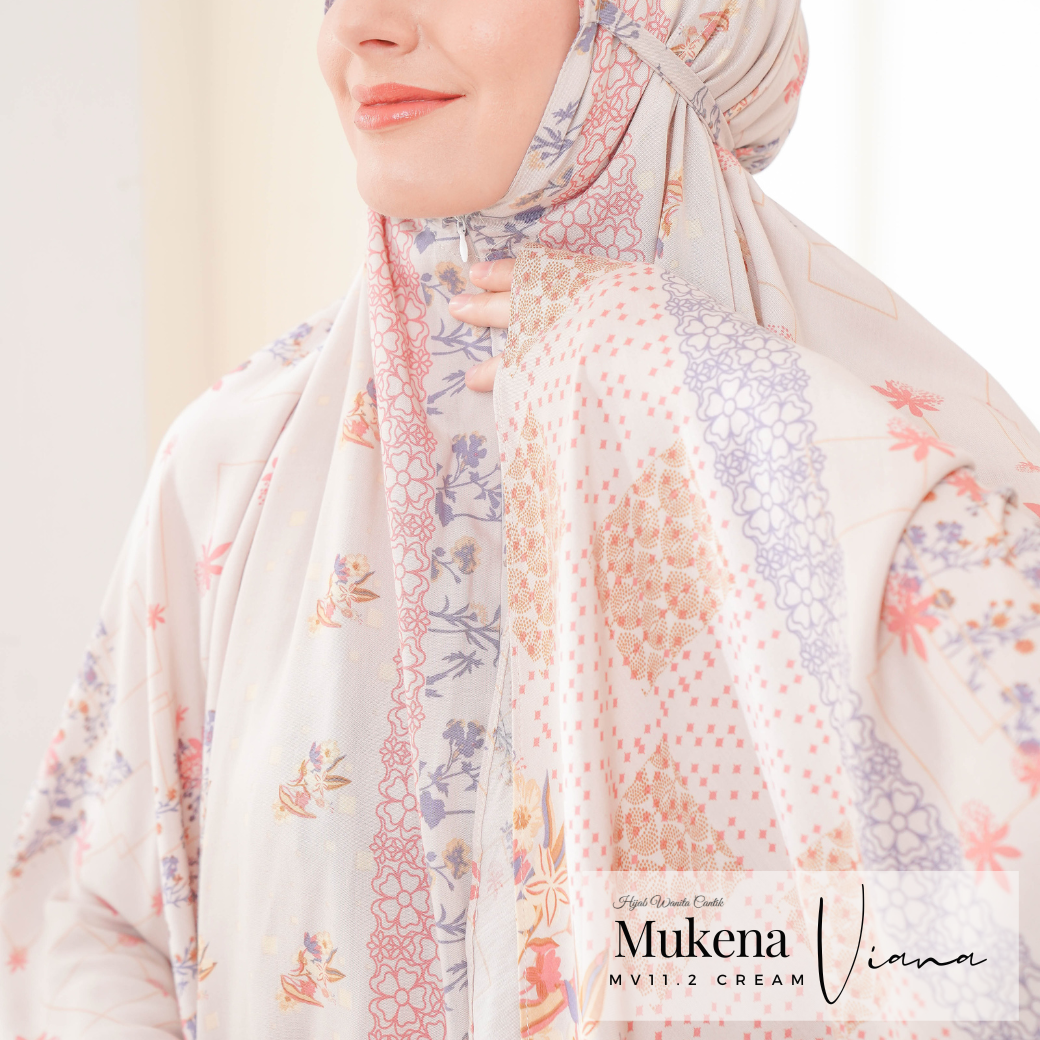 Mukena Viana Prayer Set - MV11.2 Cream