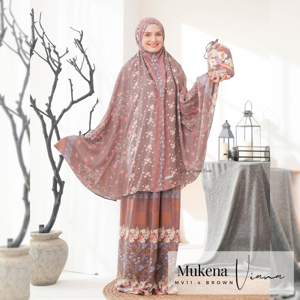 Mukena Viana Prayer Set - MV11.4 Brown