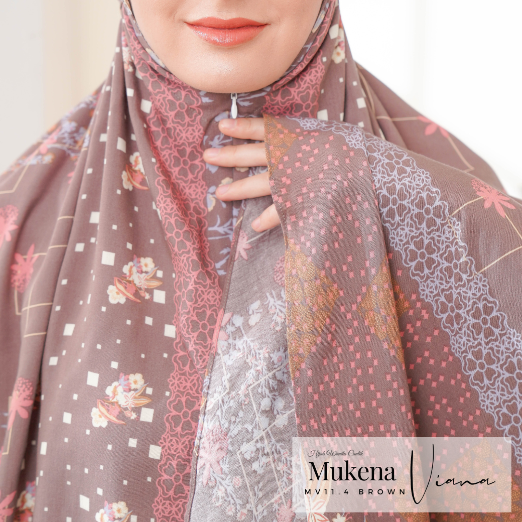 Mukena Viana Prayer Set - MV11.4 Brown