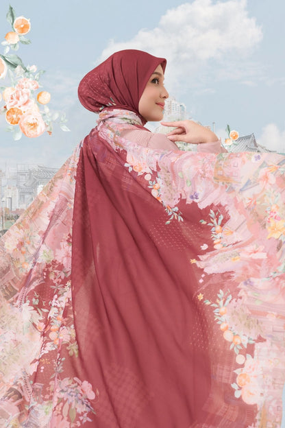 [ BUY 3 GET 1 FREE HIJAB ] Tangerine Scarf - ST16.3 TV16.3 TJ16.3 Maroon