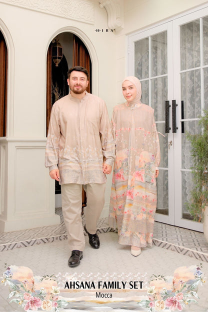 AHSANA Family Set — Mocca | HIRA Raya 2027