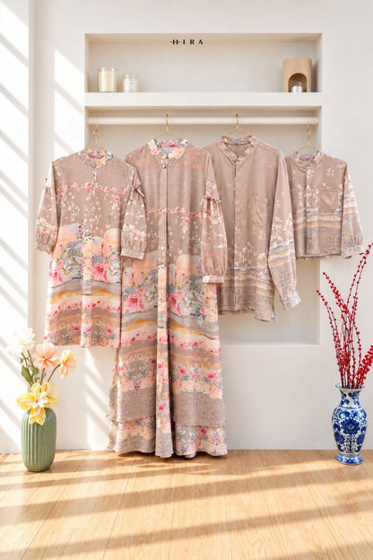 AHSANA Family Set — Mocca | HIRA Raya 2027
