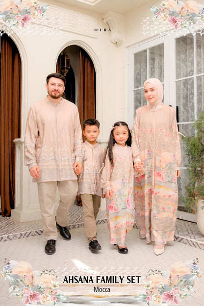 AHSANA Family Set — Mocca | HIRA Raya 2027