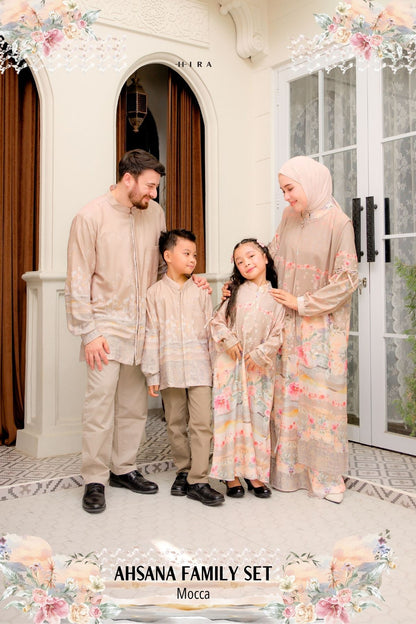 AHSANA Family Set — Mocca | HIRA Raya 2027