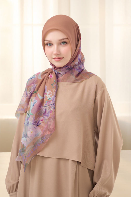 Leaf Kafa Scarf - KF30.5 VK30.5 JF30.5 Mocca