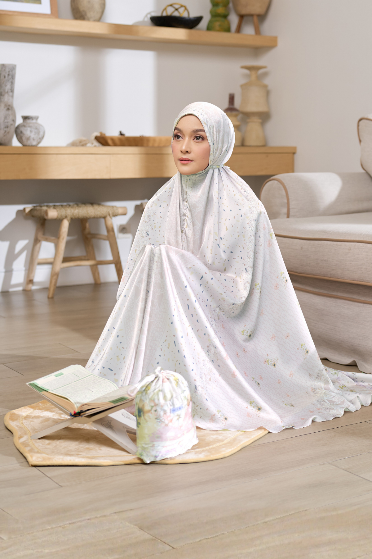 Mukena Rumah Senja Prayer Set - JM03.1 White