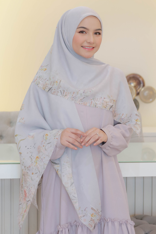 Zinnia Mini - Scarf Square Premium Polycotton | Jasmine - NK73.8