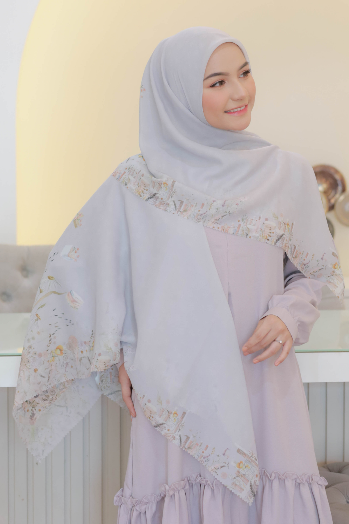 Zinnia Mini Scarf - NK73.8 Jasmine