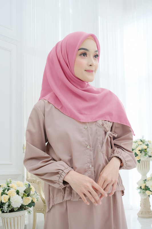 Segiempat Lina Voal - NV23.10 Berry Pink