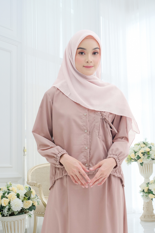 Segiempat Lina Voal - NV23.14 Primerose Pink