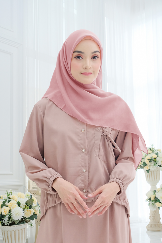 Segiempat Lina Voal - NV23.12 Rose Pink