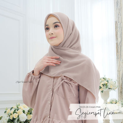 Segiempat Lina Voal - NV23.26 Cream Pink