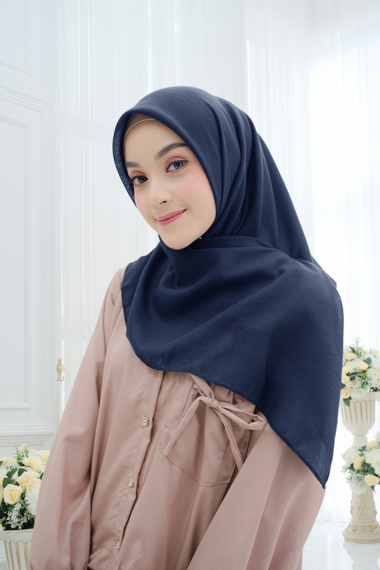 Segiempat Lina Voal - NV23.2 Navy