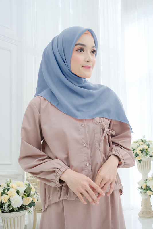 Segiempat Lina Voal - NV23.4 Light Steel