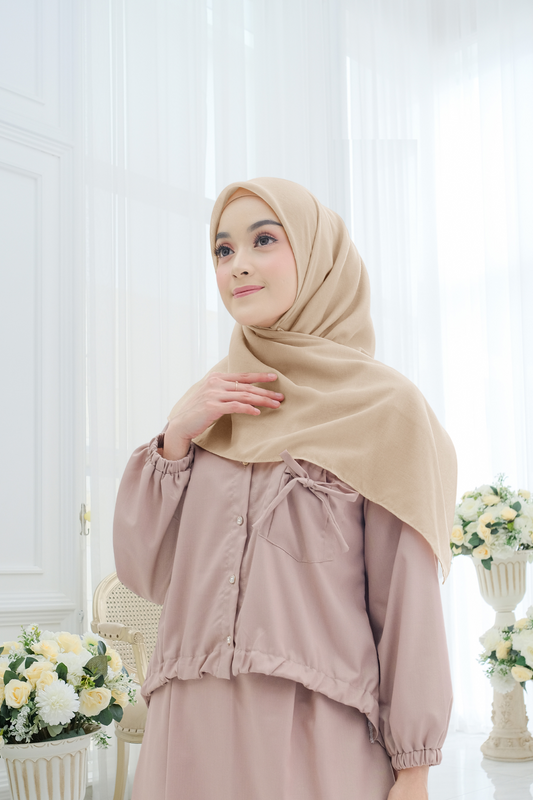 Segiempat Lina Voal - NV23.7 Creamy Beige
