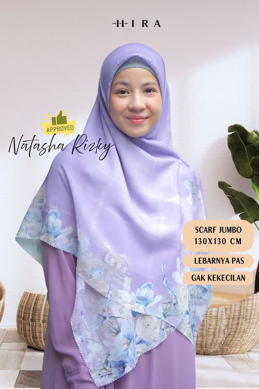 Lavender JUMBO - Scarf Square Premium Polycotton XL | Purple - LJ57.10
