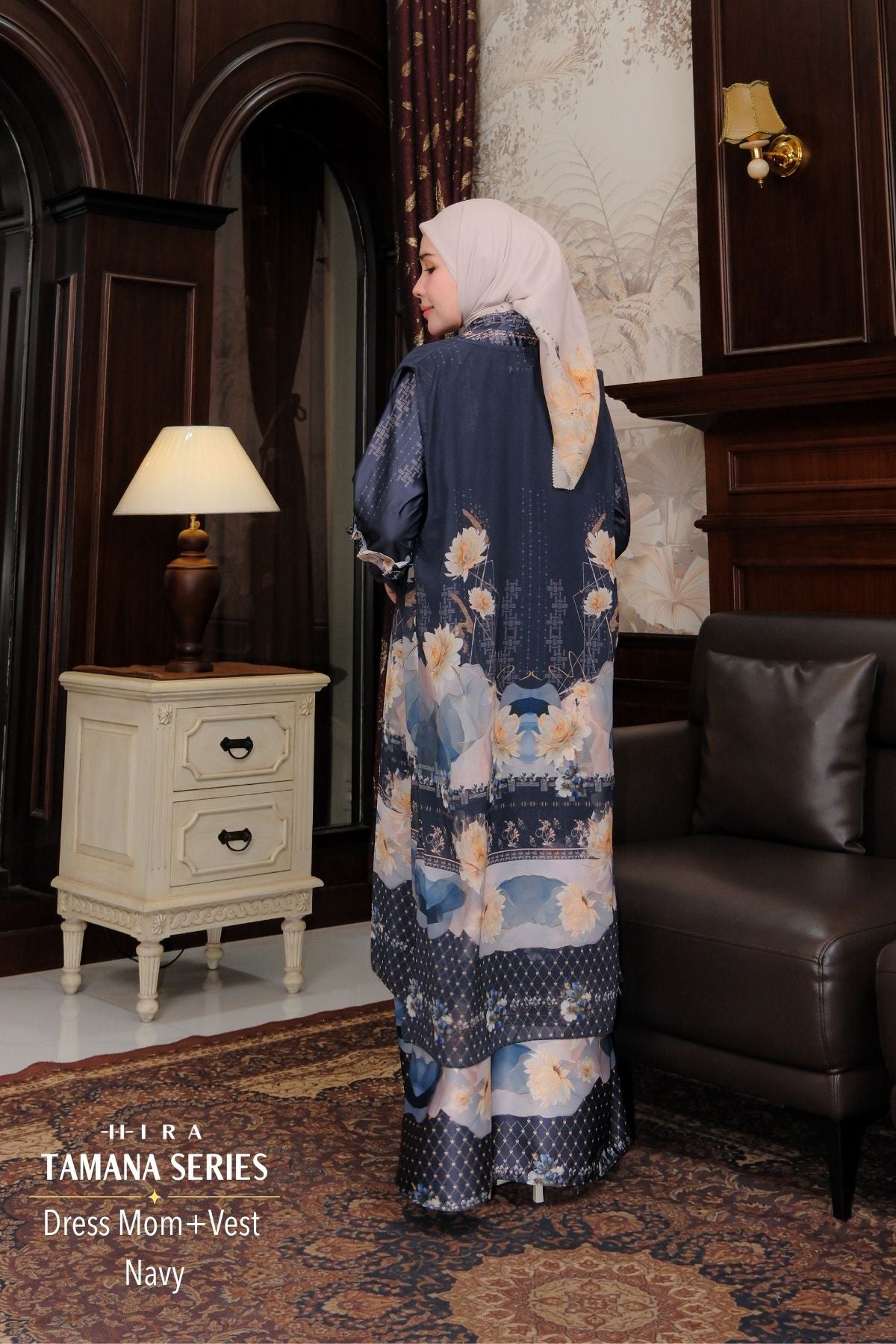 TAMANA Family Set — Navy | HIRA Raya 2027