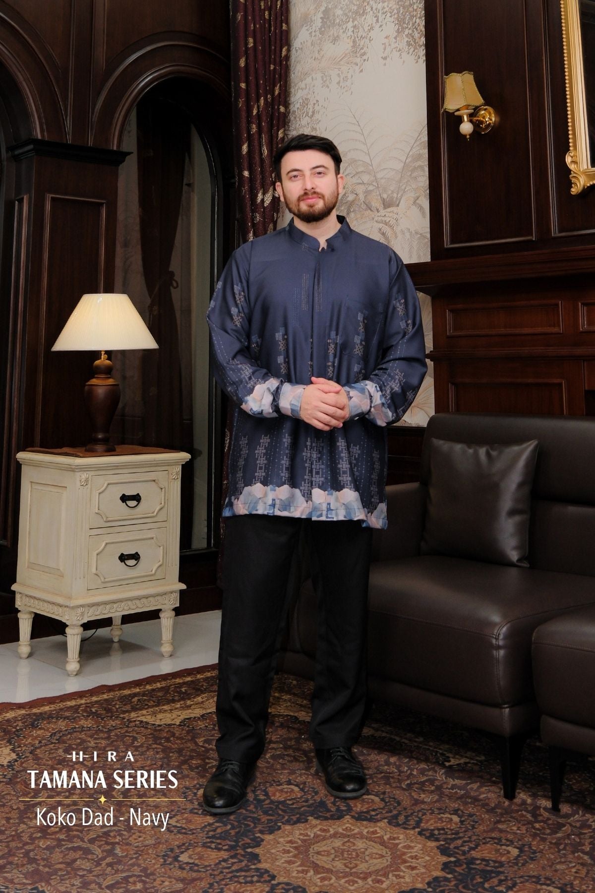 TAMANA Family Set — Navy | HIRA Raya 2027