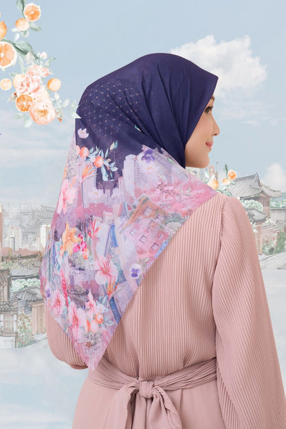 [ BUY 3 GET 1 FREE HIJAB ] Tangerine Scarf - ST16.2 TV16.2 TJ16.2 Navy